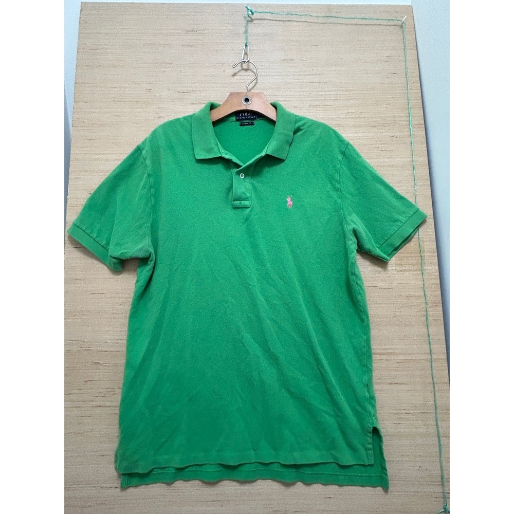 Polo Ralph Lauren Classic Fit Green Polo Shirt Men L G